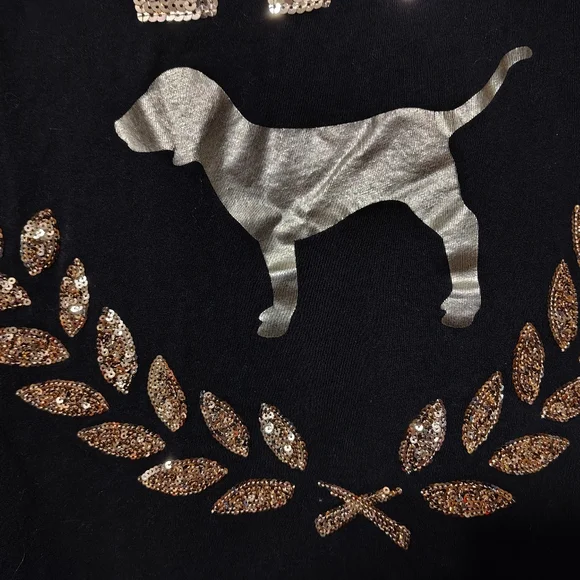 Victoria's Secret Pink Bling Campus Tee Shirt - Picture 4 of 13